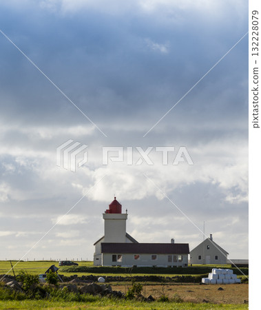 Obrestad lighthouse in Norway. Obrestad lighthouse in Norway. 132228079