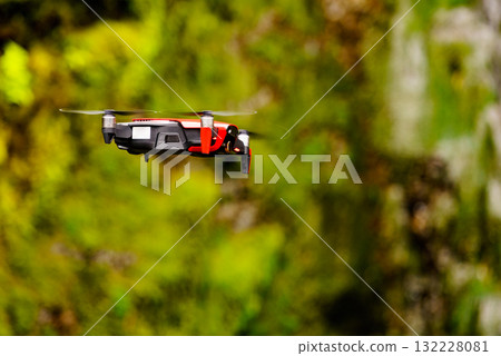 Drone flying against norwegian nature Drone flying against norwegian nature 132228081