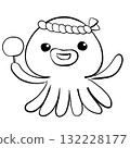 彩色書：章魚插圖 132228177