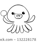 彩色書：章魚插圖 132228178