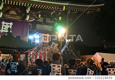 Lantern parade ceremony at Ikegami Honmonji Temple, Tokyo Lantern parade ceremony at Ikegami Honmonji Temple, Tokyo 132228659
