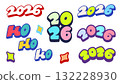 New year 2026 number typography greeting for decoration 132228930