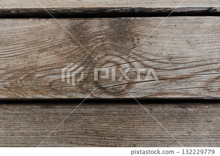 Detailed texture of rustic wooden planks in warm tones 132229779