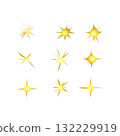 gold sparkling star collection 132229919