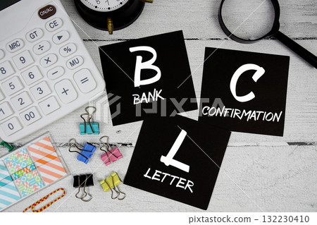 BCL Abbreviation of Bank Confirmation Letter text phrase of business and financial concept BCL Abbreviation of Bank Confirmation Letter text phrase of business and financial concept 132230410