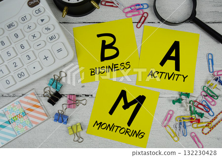 BAM Abbreviation of Business Activity Monitoring text phrase of business and financial concept BAM Abbreviation of Business Activity Monitoring text phrase of business and financial concept 132230428