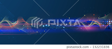 Abstract high particles technology and science circuit background Abstract high particles technology and science circuit background 132231836