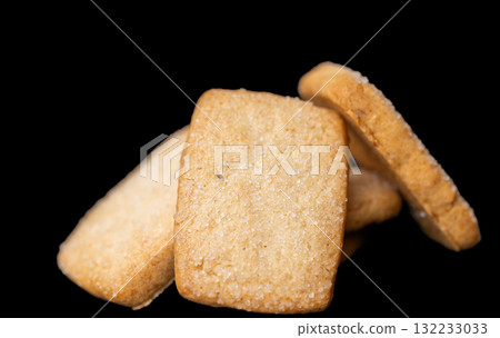 Butter cookies isolated Butter cookies isolated 132233033