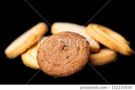 Butter cookies isolated Butter cookies isolated 132233039