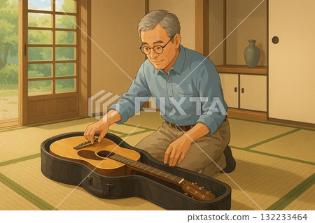 日式房間的樂器收納 132233464