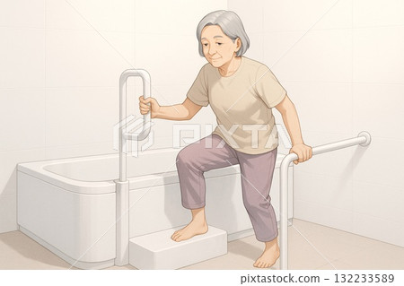 教材的浴缸安全措施 132233589