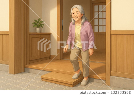 Eliminating steps at entrances to Japanese homes Eliminating steps at entrances to Japanese homes 132233598
