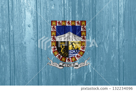 The official flag of Malabo, the capital of Equatorial Guinea, on wood texture. Conceptual collage The official flag of Malabo, the capital of Equatorial Guinea, on wood texture. Conceptual collage 132234096