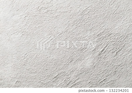 Matte Stucco White Textured Background, Photorealistic Minimal Mottled Surface 132234201