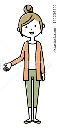 年輕女士，媽媽，請 132234392