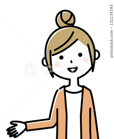 年輕女士，媽媽，請 132234393