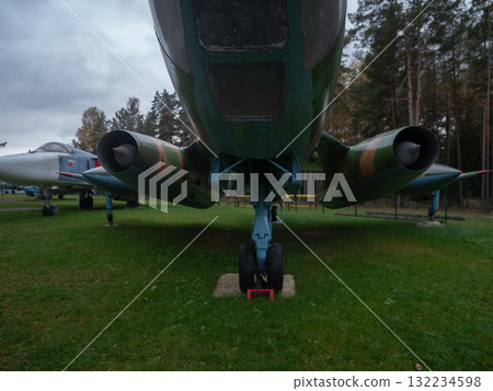 aircraft parts showcased, transport components on display, exhibit features undercarriage and fuselage details, aircraft parts and transport components exhibited with detailed features aircraft parts showcased, transport components on display, exhibit features undercarriage and fuselage details, aircraft parts and transport components exhibited with detailed features 132234598