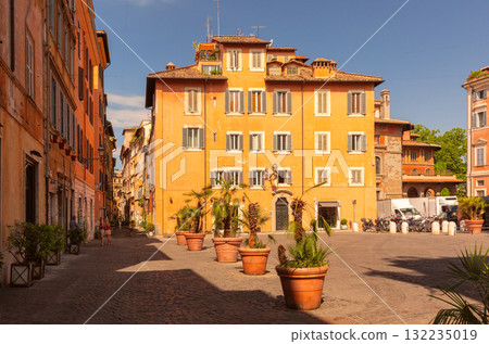 Piazza in Trastevere district in Rome, Italy Piazza in Trastevere district in Rome, Italy 132235019