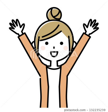 Young lady mama banzai 132235239