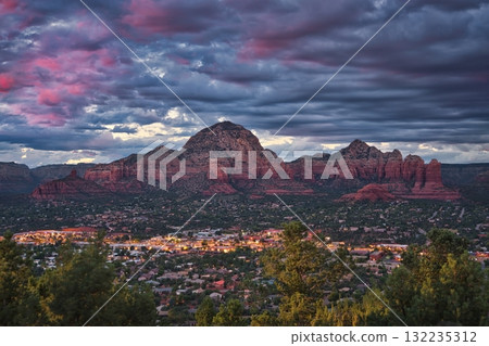 Sedona and Clouds 132235312