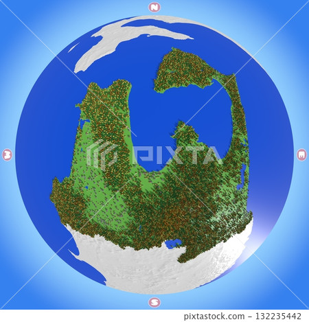 青森縣的可愛星球風格地圖,標示海拔、森林和居住區 青森縣的可愛星球風格地圖,標示海拔、森林和居住區 132235442