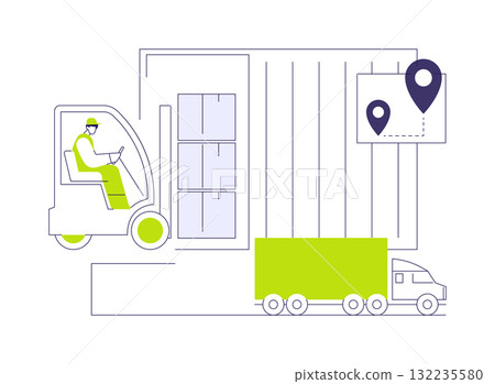 Load unit formation abstract concept vector illustration. Load unit formation abstract concept vector illustration. 132235580