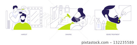 Barbershop isolated cartoon vector illustrations se Barbershop isolated cartoon vector illustrations se 132235589