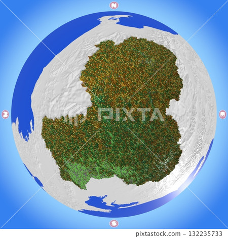 A planet-style map of Gifu Prefecture that beautifully recreates elevation, forests, and residential areas. A planet-style map of Gifu Prefecture that beautifully recreates elevation, forests, and residential areas. 132235733