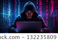 蒙面駭客勒索軟體網路犯罪影像 AI 產生的素材 132235809