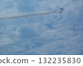藍色衝擊波飛機翱翔於宮城縣的藍天 132235830