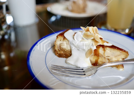 Caramel cheesecake available at the cafe. Caramel cheesecake available at the cafe. 132235859