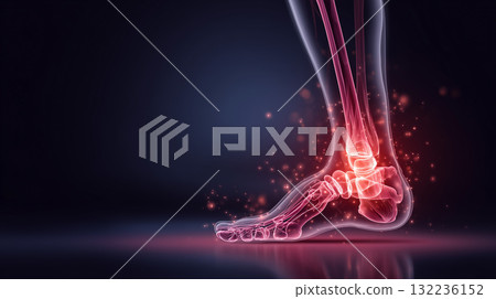 人體圖像:腳痛 人體圖像:腳痛 132236152