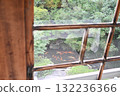 Garden view from the window 132236366