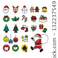 聖誕節插畫（提供向量圖） 132237549