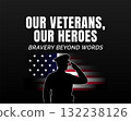 our veterans our heroes honoring bravery design 132238126