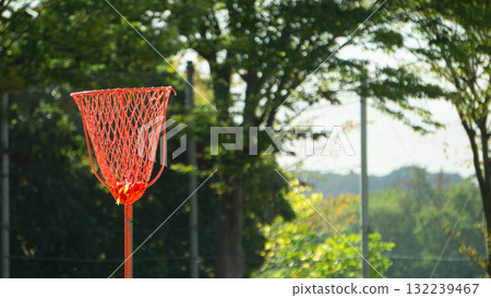 投球籃，運動會的背景素材影像 132239467