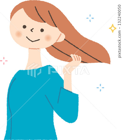 一個頭髮很漂亮的女人 一個頭髮很漂亮的女人 132240050