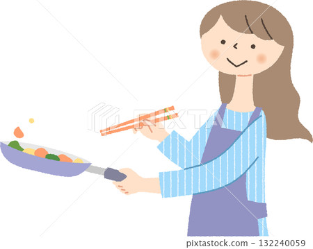 Woman cooking 132240059