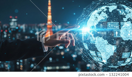 人工智慧和數據連接全球商業 132241004