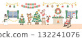 孩子們為聖誕晚會做準備 132241076