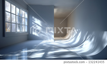 Soft White Studio Backdrop with Natural Light Patterns Soft White Studio Backdrop with Natural Light Patterns 132241435