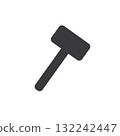 Hammer  icon vector 132242447