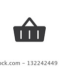 shopping basket icon 132242449