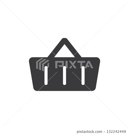 shopping basket icon 132242449