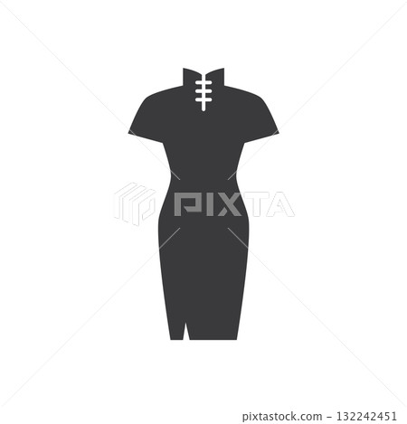 Chinese dress icon 132242451