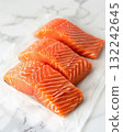 Salmon material white background 132242645