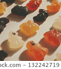 Halloween candy white background 132242719
