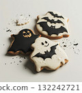Halloween cookies on a white background 132242721