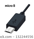USB 連接線 (micro B) 插圖 132244556