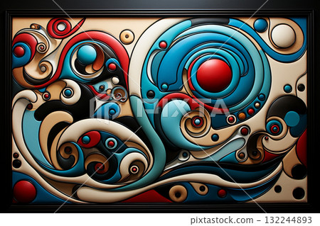 Abstract Swirls Artwork 132244893